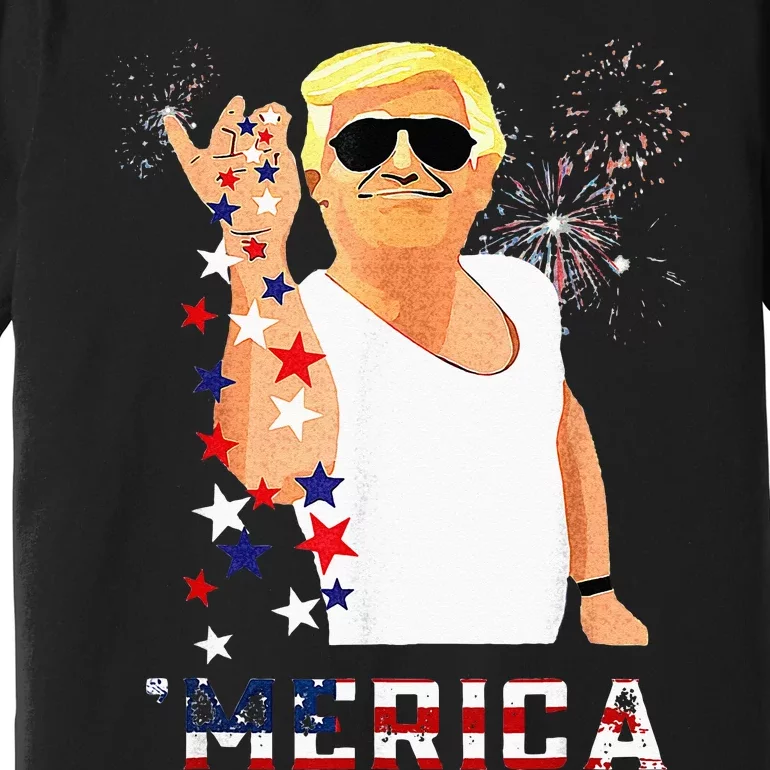 Funny Trump Salt Merica Freedom 4th Of July Gifts Premium T-Shirt