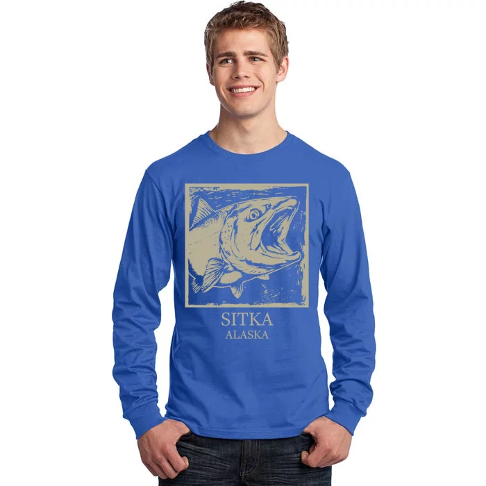 Fishing Town Souvenir Sitka Alaska Gift Tall Long Sleeve T-Shirt