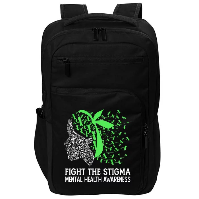 Fight The Stigma Tal Health Awareness Gift Impact Tech Backpack