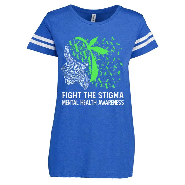 Fight The Stigma Tal Health Awareness Gift Enza Ladies Jersey Football T-Shirt