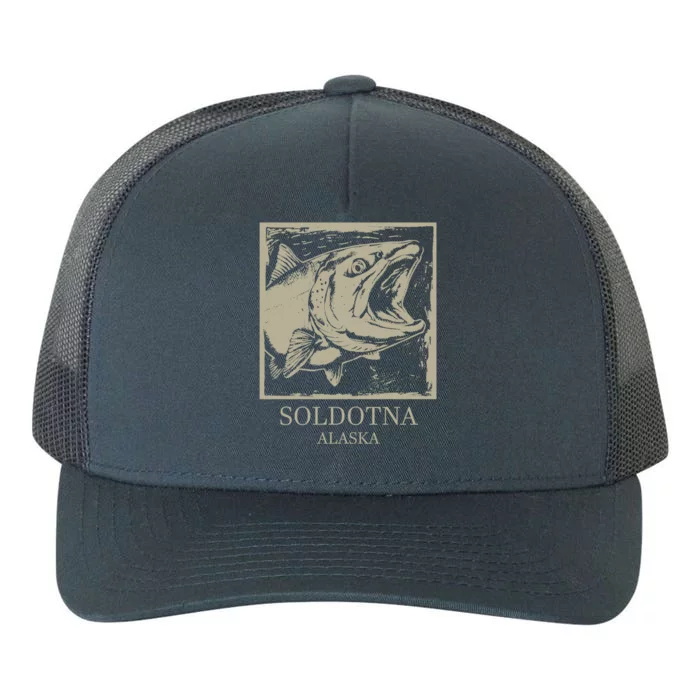 Fishing Town Souvenir Soldotna Alaska Gift Yupoong Adult 5-Panel Trucker Hat