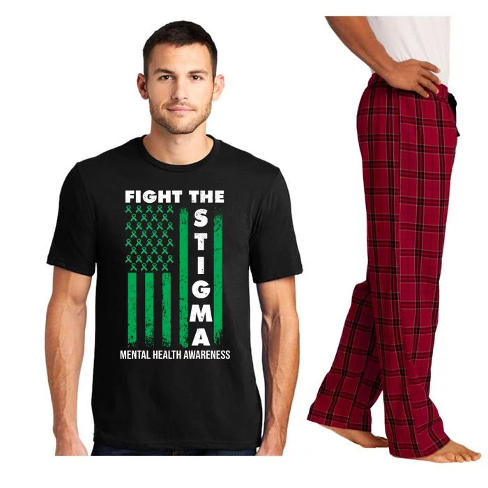 Fight The Stigma Tal Health Awareness Funny Gift Pajama Set