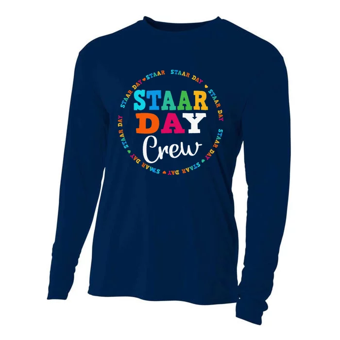 Funny Test Staar Day Crew Mode On Teacher Testing Ideas Cooling Performance Long Sleeve Crew