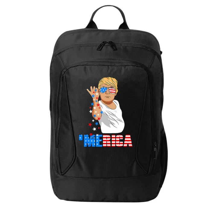 Funny Trump Salt Merica Freedom 4th Of July Cool Gift City Backpack