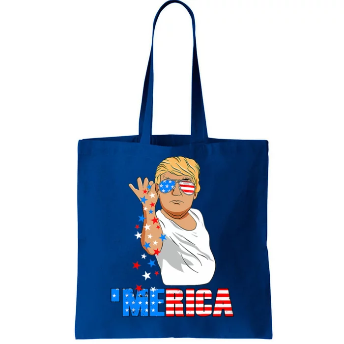 Funny Trump Salt Merica Freedom 4th Of July Cool Gift Tote Bag