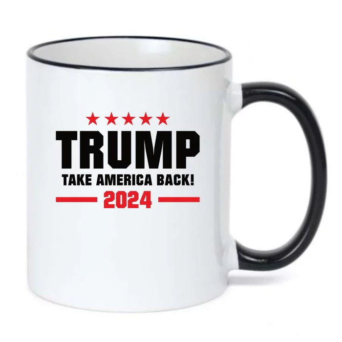 American President Donald Trump Supporters Take America Back Black Color Changing Mug