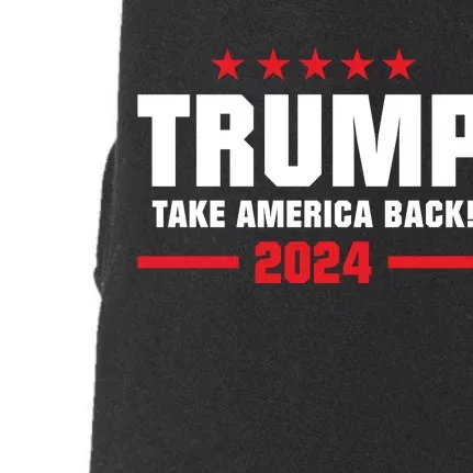 American President Donald Trump Supporters Take America Back Doggie 3-End Fleece Hoodie