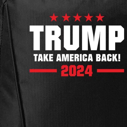 American President Donald Trump Supporters Take America Back City Backpack