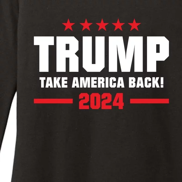 American President Donald Trump Supporters Take America Back Womens CVC Long Sleeve Shirt