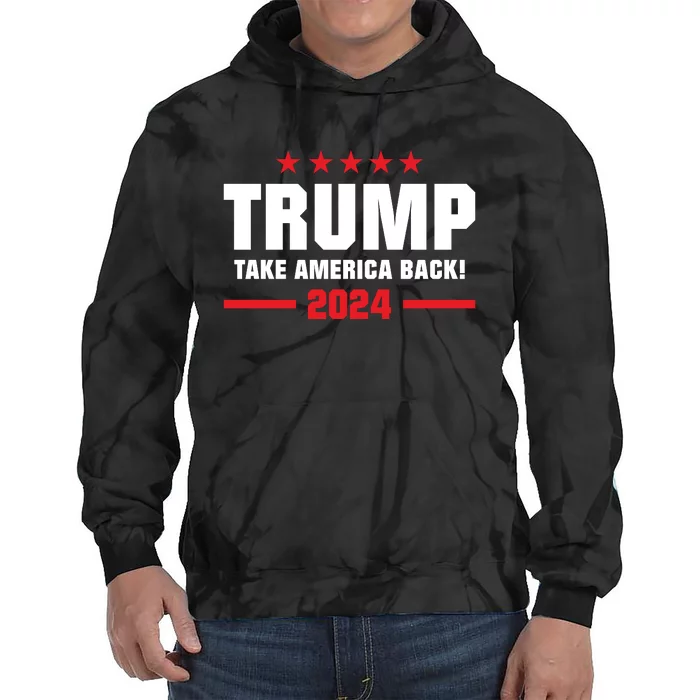 American President Donald Trump Supporters Take America Back Tie Dye Hoodie