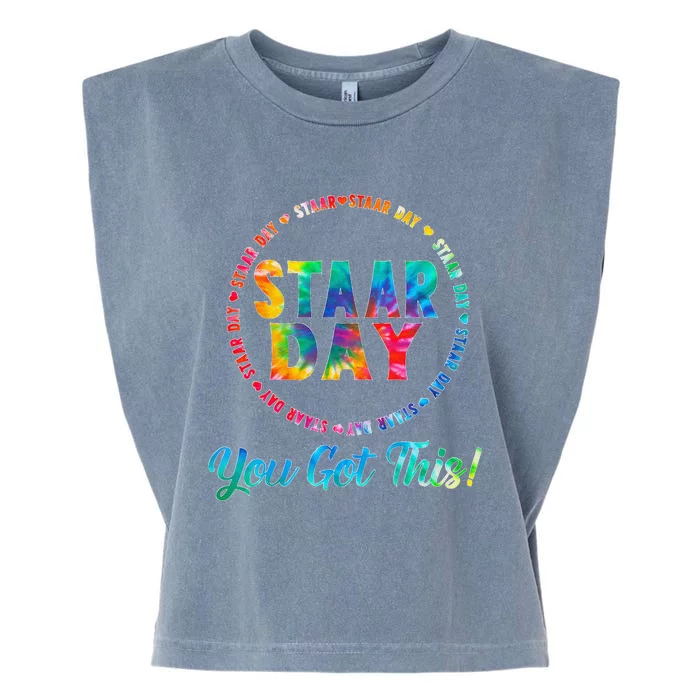 Funny Test Staar Day Mode On Teacher Testing Ideas School Garment-Dyed Women's Muscle Tee