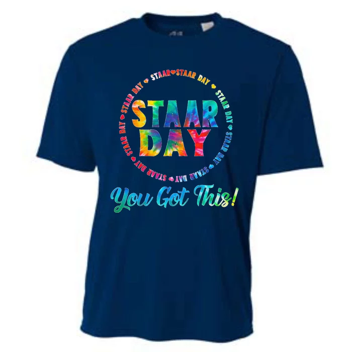 Funny Test Staar Day Mode On Teacher Testing Ideas School Cooling Performance Crew T-Shirt