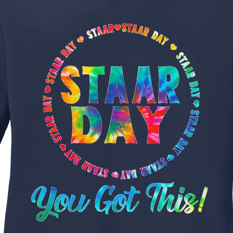 Funny Test Staar Day Mode On Teacher Testing Ideas School Ladies Long Sleeve Shirt