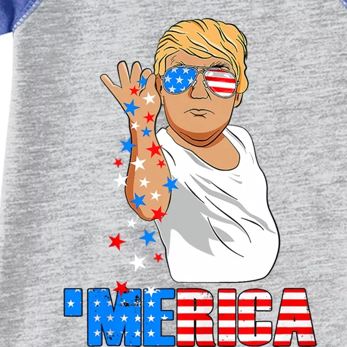 Funny Trump Salt Merica Freedom 4th Of July Meaningful Gift Infant Baby Jersey Bodysuit