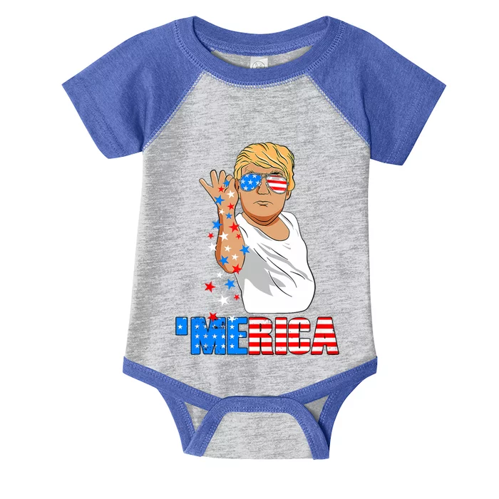 Funny Trump Salt Merica Freedom 4th Of July Meaningful Gift Infant Baby Jersey Bodysuit