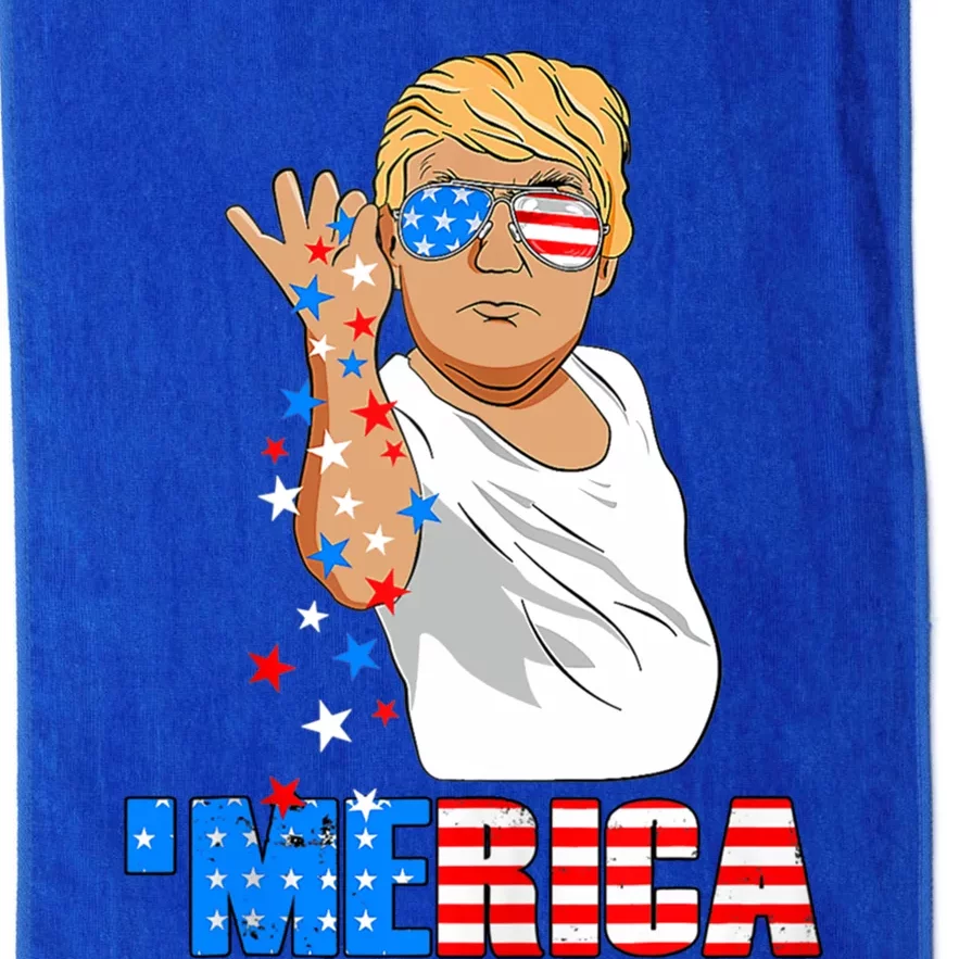 Funny Trump Salt Merica Freedom 4th Of July Meaningful Gift Platinum Collection Golf Towel