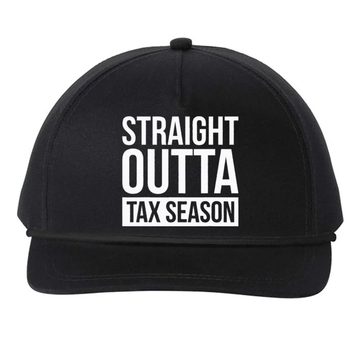 Funny Tax Season Gift Idea Tax Accountant Tax Snapback Five-Panel Rope Hat