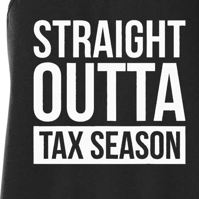 Funny Tax Season Gift Idea Tax Accountant Tax Women's Racerback Tank