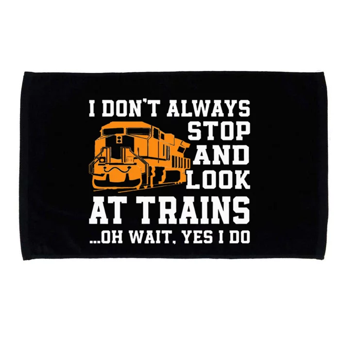 Funny Train Saying Freight Trains Trainspotter Microfiber Hand Towel