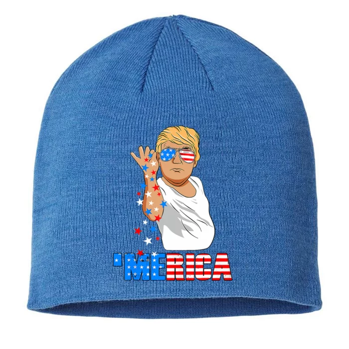 Funny Trump Salt Merica Freedom 4th Of July Gift 8 1/2in Sustainable Knit Beanie