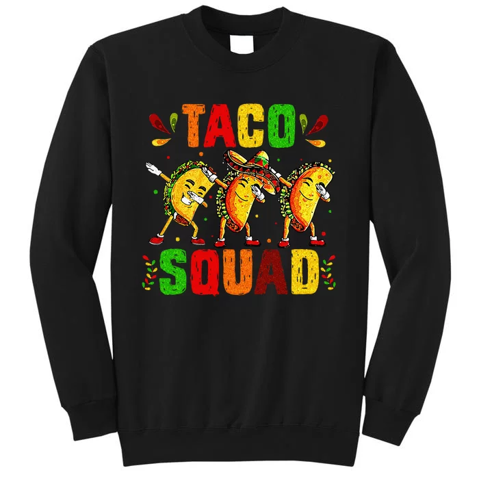 Funny Taco Squad Cute Mexican Food Lover Gift Tall Sweatshirt