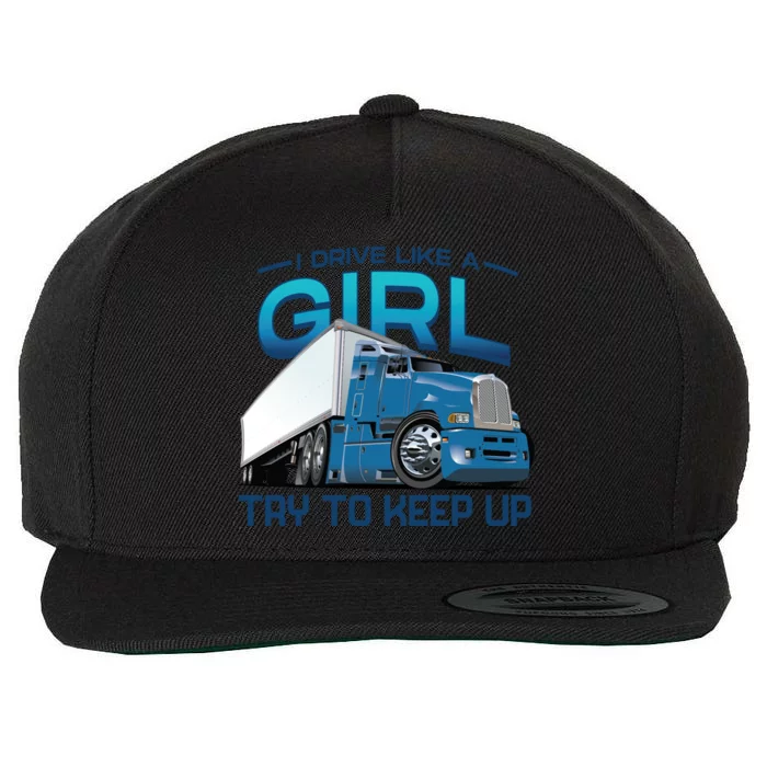 Funny Trucker Semi Big Rig Truck Drivers Cool Gift Wool Snapback Cap