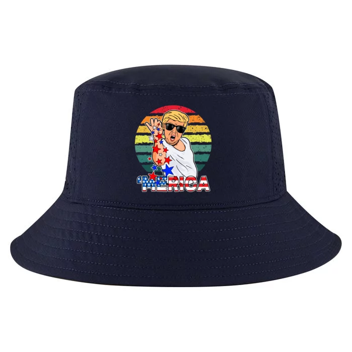 Funny Trump Salt Merica Freedom 4th Of July Gift Cool Comfort Performance Bucket Hat