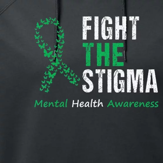 Fight The Stigma Mental Health Awareness Performance Fleece Hoodie