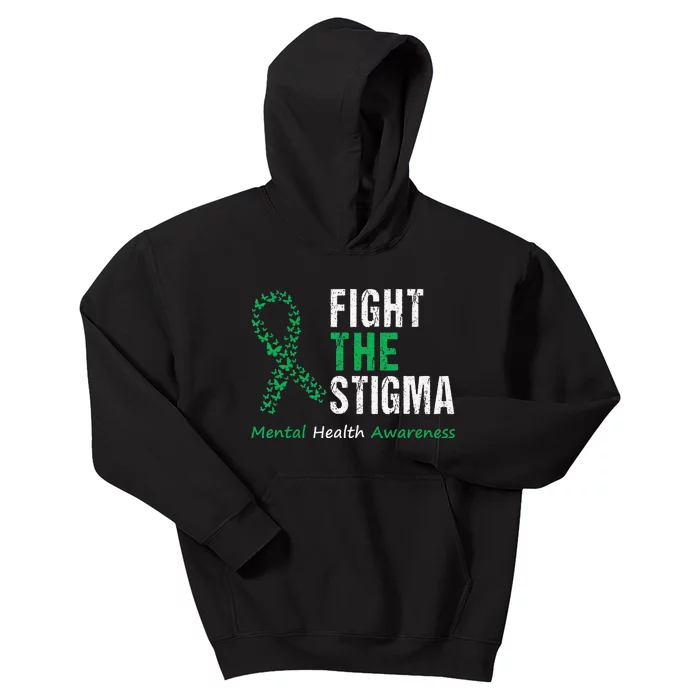 Fight The Stigma Mental Health Awareness Kids Hoodie