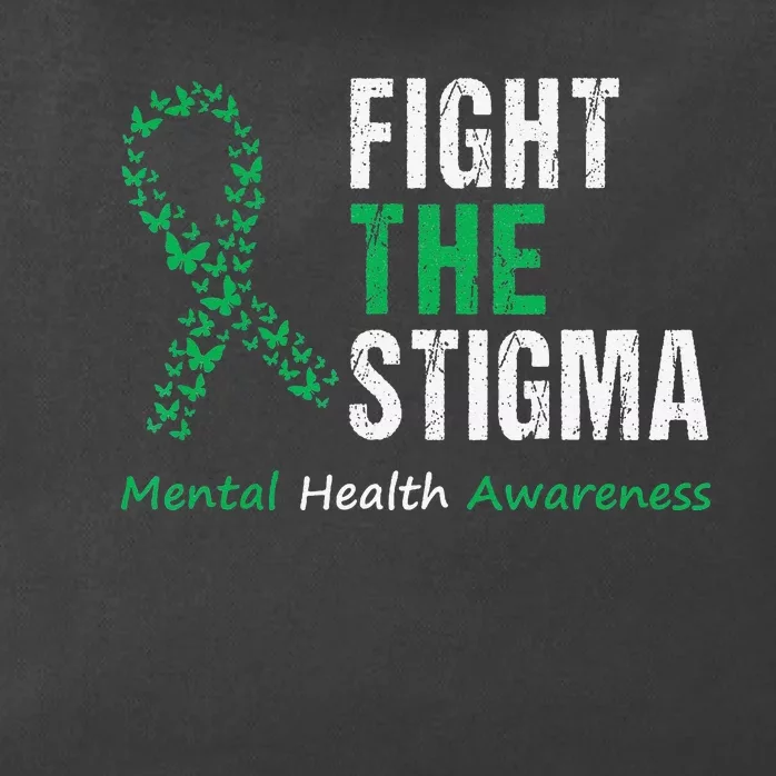 Fight The Stigma Mental Health Awareness Zip Tote Bag