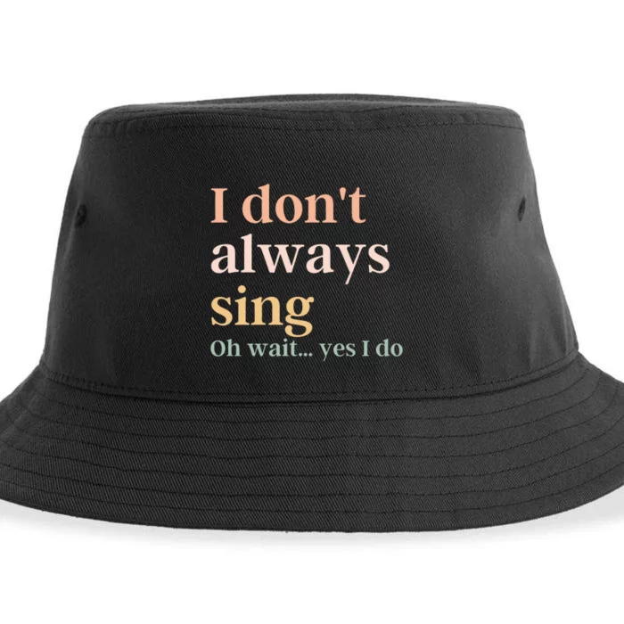 Funny Theatre Singer Music Lover Sustainable Bucket Hat