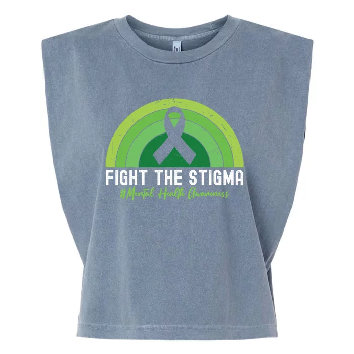 Fight The Stigma Raise Awareness Of Tal Health Gift Garment-Dyed Women's Muscle Tee