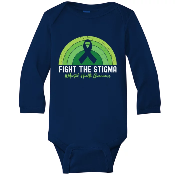 Fight The Stigma Raise Awareness Of Tal Health Gift Baby Long Sleeve Bodysuit