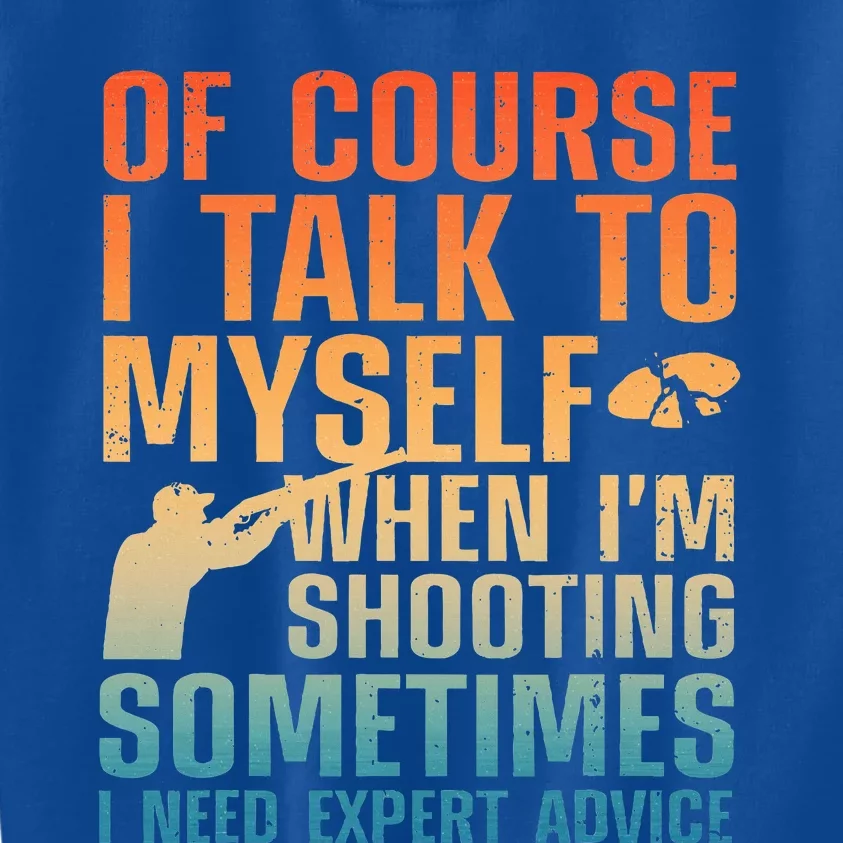 Funny Trap Shooting For Clay Skeet Trap Shooting Kids Sweatshirt