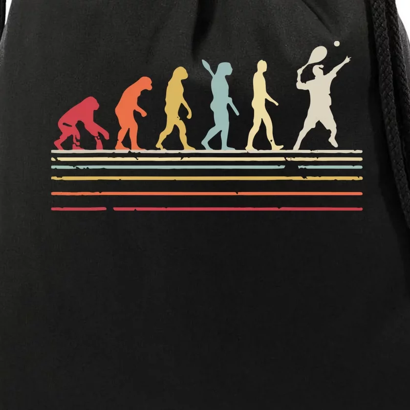 Funny Tennis Shirts Retro Style Drawstring Bag