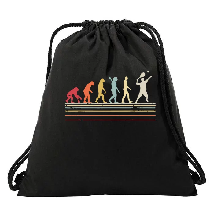 Funny Tennis Shirts Retro Style Drawstring Bag