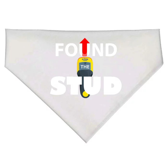 FOUND THE STUD FUNNY USA-Made Doggie Bandana