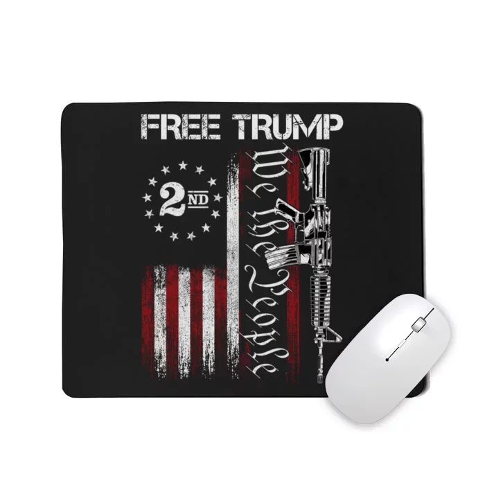 Free Trump Supporter Pro Trump We The People American Flag Mousepad