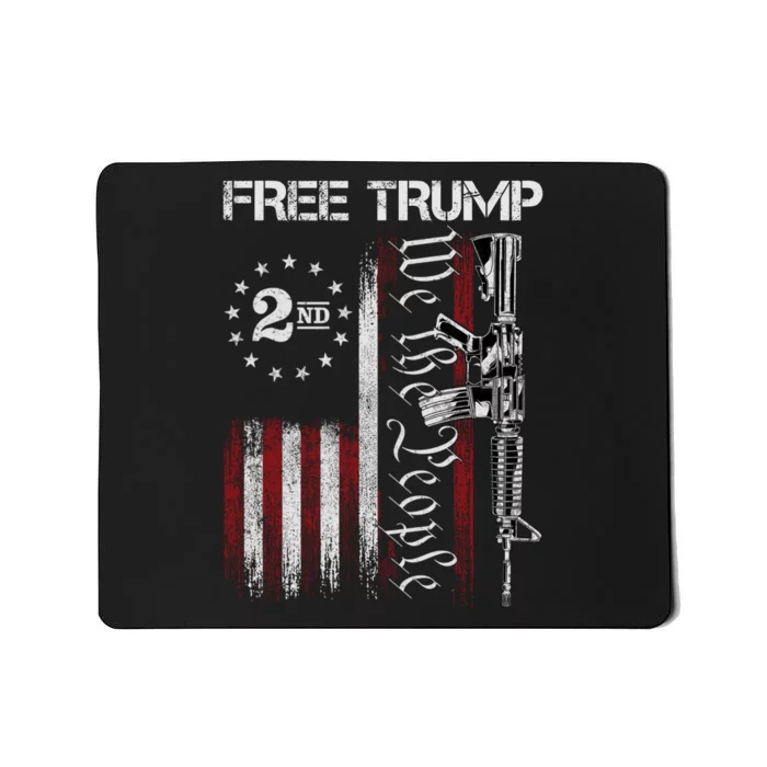 Free Trump Supporter Pro Trump We The People American Flag Mousepad