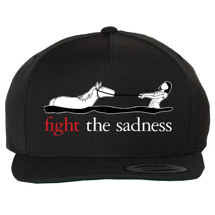 Fight The Sadness Wool Snapback Cap