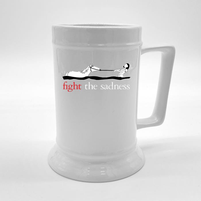 Fight The Sadness Front & Back Beer Stein