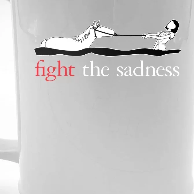 Fight The Sadness Front & Back Beer Stein