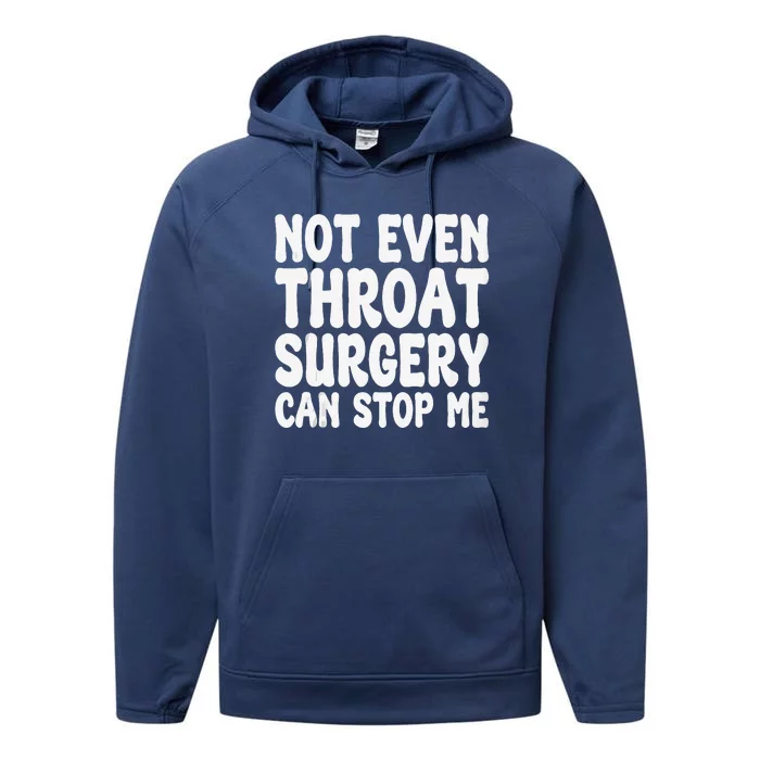 Funny Throat Surgery Throat Operation Recovery Performance Fleece Hoodie