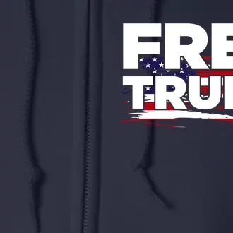 Free Trump Supporters Pro Trump Republican Full Zip Hoodie