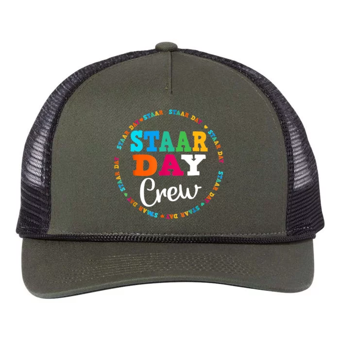 Funny Test STAAR Day Crew Mode On Teacher Testing Ideas Retro Rope Trucker Hat Cap