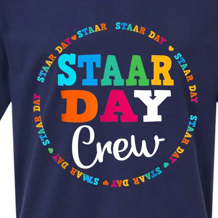 Funny Test STAAR Day Crew Mode On Teacher Testing Ideas Sueded Cloud Jersey T-Shirt