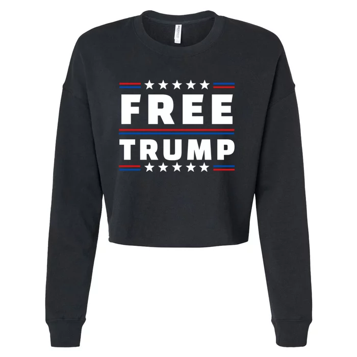 Free Trump Supporters Pro Trump Republican Cropped Pullover Crew