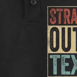 Funny Texas Souvenir Tx Outfit Straight Outta Texas Dry Zone Grid Performance Polo