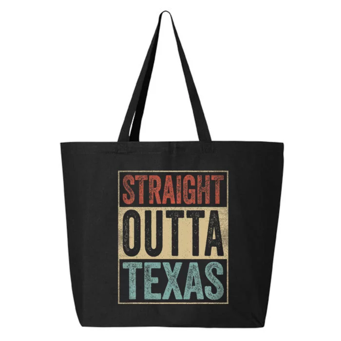 Funny Texas Souvenir Tx Outfit Straight Outta Texas 25L Jumbo Tote