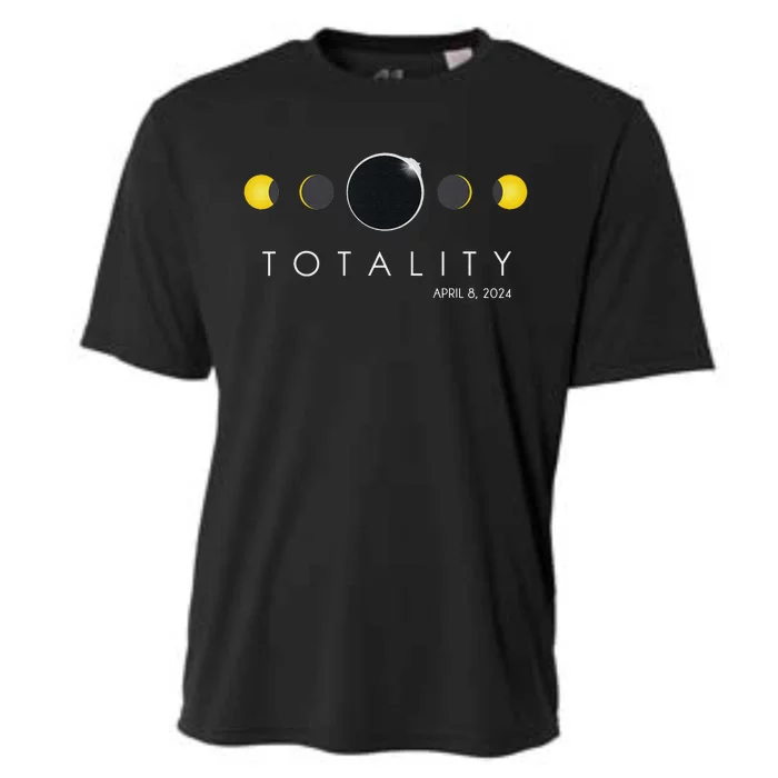 funny Total Solar Eclipse April 8 2024 Phases Cooling Performance Crew T-Shirt